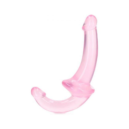 Realrock Crystal Clear Strapless Strap-on Dildo - Model 6 - Pink - For Intense Pleasure in Anal and Vaginal Stimulation