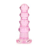 Realrock Crystal Clear Curvy 5.5 In. Dildo/Plug - Pink: The Ultimate Transparent Pleasure Experience - Adult Naughty Store