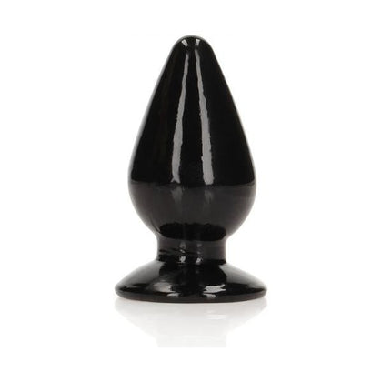 RealRock Crystal Clear 3.5 In. Anal Plug Black - The Ultimate Pleasure Experience for All Genders - Adult Naughty Store