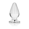 Realrock Crystal Clear 3.5 In. Anal Plug - Model RRCAP-01 - Unisex Pleasure - Clear - Adult Naughty Store