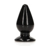 Realrock Crystal Clear 4.5 In. Anal Plug Black - Premium Pleasure for Intimate Moments - Adult Naughty Store