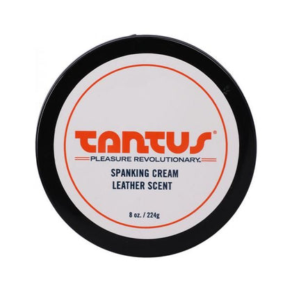 Tantus Leather Scented Spanking Cream - Model X8 - Unisex Impact Play Lubricant - Enhances Sting and Burn - Leather Fragrance - 8 Oz