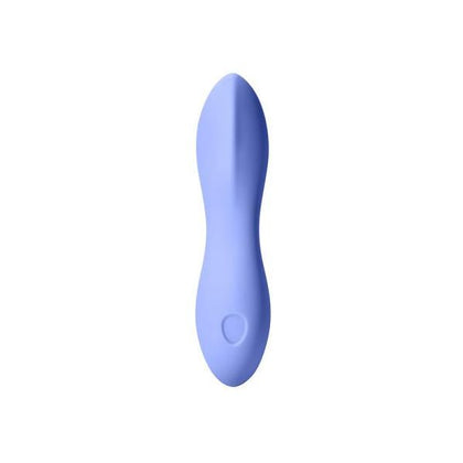 Introducing the Dame Dip Periwinkle Silicone Internal and External Vibrator - Model DP-1001.