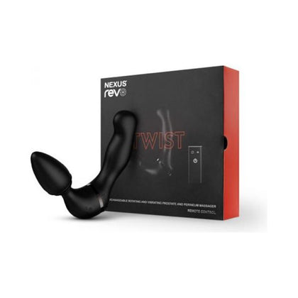 Nexus Revo Twist Waterproof Remote Control Interchangeable Rotating And Vibrating Massager Black - Adult Naughty Store