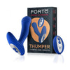 Forto Thumping Anal Vibrator Blue - Model FTAV-01 - Unleash Intense Pleasure for Men and Women - Adult Naughty Store