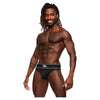 Male Power Modal Rib Bong Thong Black L-XL: Luxurious Comfort and Sensuality for Men's Intimate Moments - Adult Naughty Store