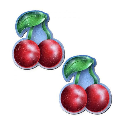 Pastease Cherry: Red Cherries Nipple Pasties - Sensual Lingerie Accessory for Women - Model: Cherry Delight - Enhances Nipple Pleasure - One Size Fits All