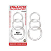 Adam's Enhancer Silicone Cockrings Clear Set Of 3 - For Intense Pleasure and Extended Stamina - Adult Naughty Store