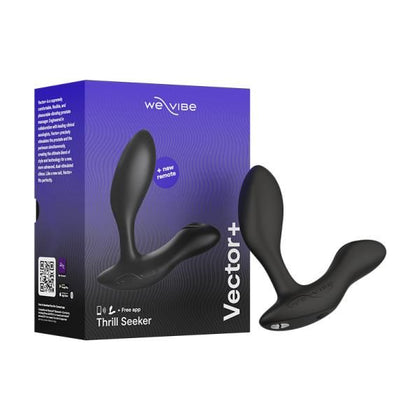 We-Vibe Vector+ Adjustable-Fit Prostate Massager - Model V-001 - Male - Dual Stimulation - Charcoal Black