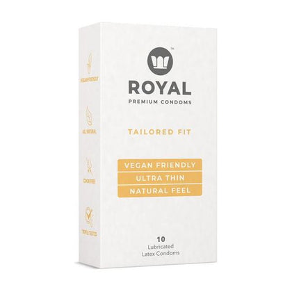 Royal Condom Tailored Fit Vegan Condoms 10-pack - Adult Naughty Store