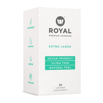 Royal Condom Extra Large Vegan Condoms 20-pack:
The Ultimate Comfort and Confidence Boost for Intimate Encounters - Adult Naughty Store