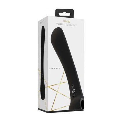 Vive Ombra Rechargeable Bendable Silicone Vibrator Black