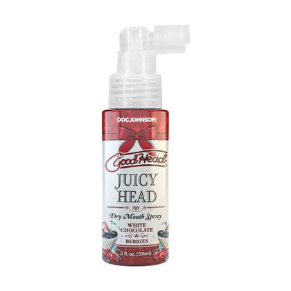 GoodHead Juicy Head Dry Mouth Spray - White Chocolate & Berries Flavored Oral Moisturizer - 2 fl. oz. Bottle