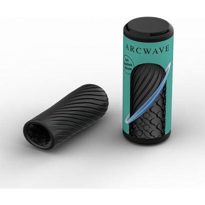 Arcwave Ghost Black Reversible Textured Stroker for Men - Model G-001 - Intense Pleasure for Penile Stimulation