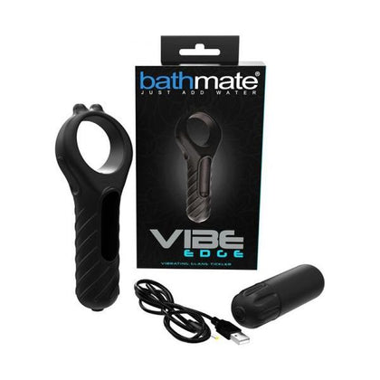 Bathmate Vibe Edge Vibrating Glands Tickler - The Ultimate Pleasure Enhancer for Men - Model VBE-5001 - Intensify Your Sensations and Reach New Heights of Pleasure - Black