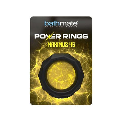 Bathemate Power Rings Maximus 45 - Super-Soft Silicone Male Cock Ring for Enhanced Pleasure - Black