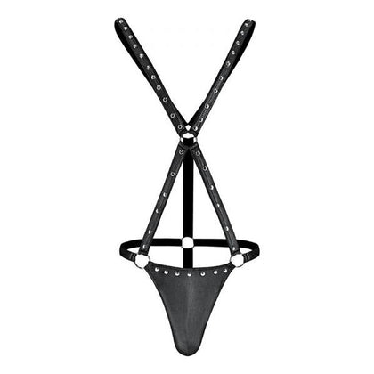 Male Power Fetish Warrior Criss-cross Body Harness Black S-M: The Intense Warrior Collection - Men's Fetish Criss-cross Body Harness, Model #WP-001, for Sensual Pleasure and Unleashed Confidence, Size Small-Medium