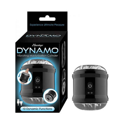 Nasstoys Dynamo Vibrating Masturbator Cup - Model DVC-001 - Male Pleasure Toy - Black - Adult Naughty Store