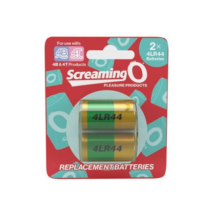 Screaming O 4LR44 Batteries - The Ultimate Power Source for Intense Pleasure with Bullet Vibes - Model 4LR44 - Unisex - Enhance Your Sensations in Any Pleasure Zone - Vibrant Color Options Available