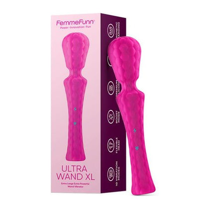 Femmefunn Ultra Wand XL Pink - Powerful Silicone Personal Massager for Enhanced Pleasure