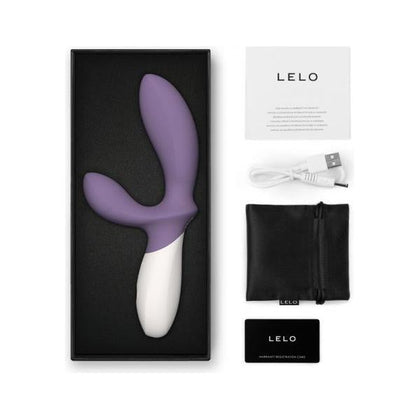 Introducing the Lelo Loki Wave 2 Rechargeable Silicone Dual Stimulation Prostate Vibrator in Violet Dust - A Sensational Pleasure Experience