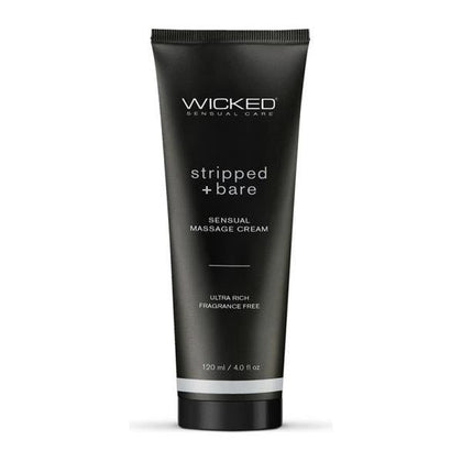 Wicked Stripped + Bare Unscented Sensual Massage Cream 4 Oz.

Introducing the Wicked Stripped + Bare Unscented Sensual Massage Cream - The Ultimate Pleasure Indulgence for All Genders and Sen - Adult Naughty Store