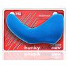 HunkyJunk BuzzFuck Cock & Ball Sling with Taint Vibrator - Model BJ-2001 - Unisex Pleasure - Teal Ice