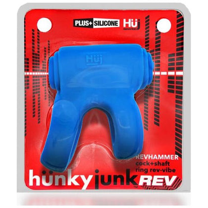 Hünkyjunk Revhammer Cock & Shaft Ring With Bullet Vibrator Teal Ice: The Ultimate Pleasure Enhancer for Intense Stimulation and Endless Ecstasy