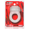 Hünkyjunk Revring Cockring With Bullet Vibrator - Clear Ice - Adult Naughty Store