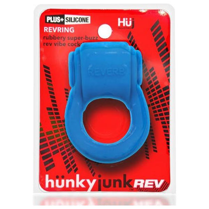 Hünkyjunk Revring Cockring With Bullet Vibrator - Teal Ice - Adult Naughty Store