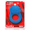 Hünkyjunk Revring Cockring With Bullet Vibrator - Teal Ice