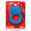 Hünkyjunk Revring Cockring With Bullet Vibrator - Teal Ice - Adult Naughty Store