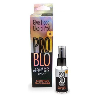 Pro Blo Numbing Deep Throat Spray - Enhance Oral Pleasure with Peach Flavored Desensitizing Spray - Model: PB-NTS-001 - For Men and Women - Intensify Deep Throat Experience - Peach