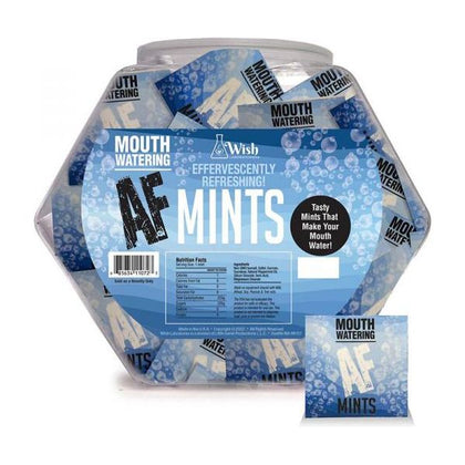 Introducing the Sensational AF Mouth Watering Effervescent Mints - 100-Piece Fishbowl Display: The Ultimate Oral Pleasure Enhancer