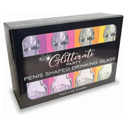 Glitterati Party 6 Oz. Penis Shaped Drinking Glass 4-pack

Introducing the Glitterati Pleasure Collection: The Exquisite Crystal Clear Penis Glass Set - Model GX-4, for Bachelorette Celebrati - Adult Naughty Store