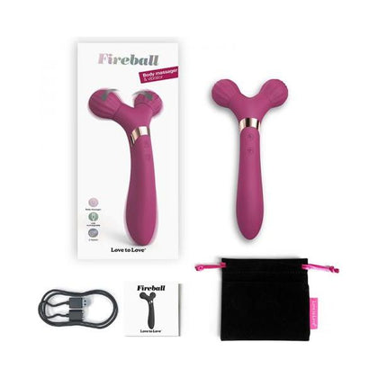 Love To Love Fireball Rechargeable Dual Ended Silicone Body Massager & Vibrator Plum Star

Introducing the Love To Love Fireball Plum Star Dual Ended Silicone Body Massager & Vibrator - The U - Adult Naughty Store