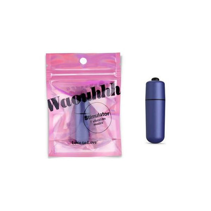 Love To Love Waouhhh 7 Mode Bullet Vibrator - Midnight Indigo - Compact and Powerful Pleasure for All Genders and Intimate Areas - Adult Naughty Store