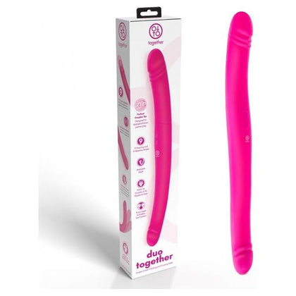 Introducing the Silky Soft Silicone Together Duo Pink - The Ultimate Pleasure Enhancer for Couples