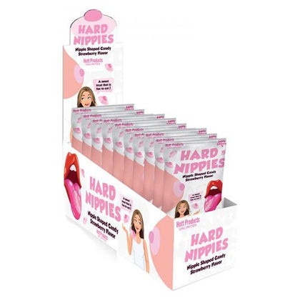 Introducing Hard Nippies Strawberry Nipple-Shaped Candy - A Playful and Delicious Delight!