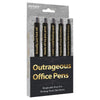 Introducing the Outrageous Office Pens Set of 5 - The Ultimate Collection of Bold and Unapologetic Writing Tools! - Adult Naughty Store