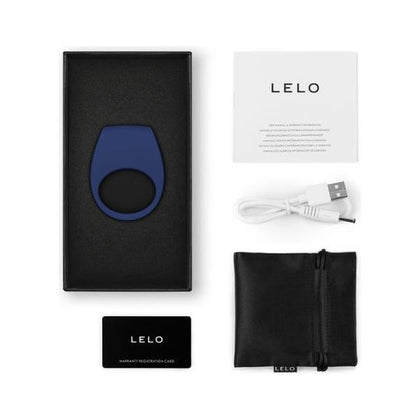 LELO Tor 3 App-Connected Vibrating Couples' Cockring - Model T3B, Blue