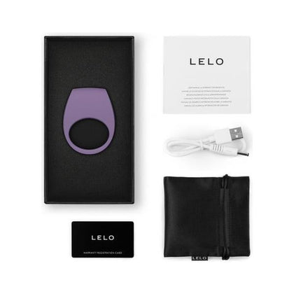 LELO Tor 3 Vibrating Couples' Ring - Enhanced Pleasure and Customization - Model T3VCR-001 - For All Genders - Intensified Sensations - Violet Dust