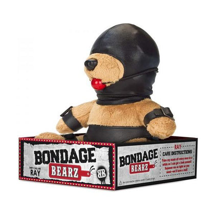 Bondage Bearz Gary Gag Ball - Plush BDSM Teddy Bear Toy - Model BB-101 - Unisex - Sensual Pleasure - Black