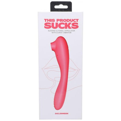 Introducing the SensaPleasure™ SP-2000X Rechargeable Bendable Dual Ended Silicone Sucking Clitoral Stimulator & G-spot Vibrator for Women - Intense Pleasure in Pink
