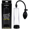 Rock Solid Classic Penis Pump Black/Clear - Enhance Your Pleasure with the Rock Solid Classic Penis Pump - Adult Naughty Store