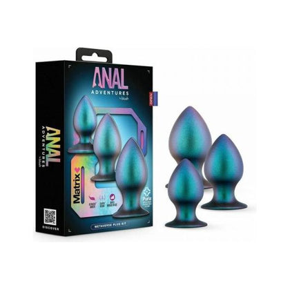 Anal Adventures Matrix Metaverse Plug Kit - Dark Millenia: The Ultimate Anal Sensation Exploration Experience - Adult Naughty Store