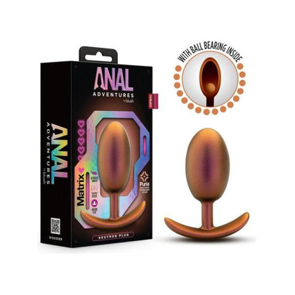 Introducing the Anal Adventures Matrix Neutron Plug Cosmic Copper - Your Ultimate Pleasure Companion for Anal Exploration! - Adult Naughty Store