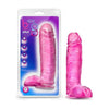 Blush B Yours Plus Big N' Bulky 10.5 In. Dildo With Balls & Suction Cup - Pink - Adult Naughty Store