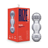 RIZE! Feelz Multi-Chambered Stroker Clear - The Ultimate Pleasure Experience for Men, Featuring Individual Textured Compartments, Model X1, Crystal Clear, for Unparalleled Sensations