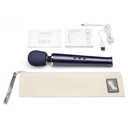 Le Wand Petite Rechargeable Vibrating Massager Navy - Adult Naughty Store